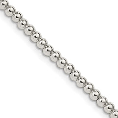 Sterling Silver 3mm Beads on Box ChainQK32
