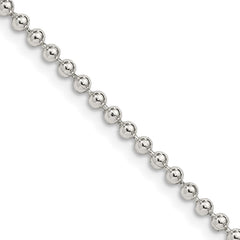 Sterling Silver 2.35mm Beaded ChainQK82