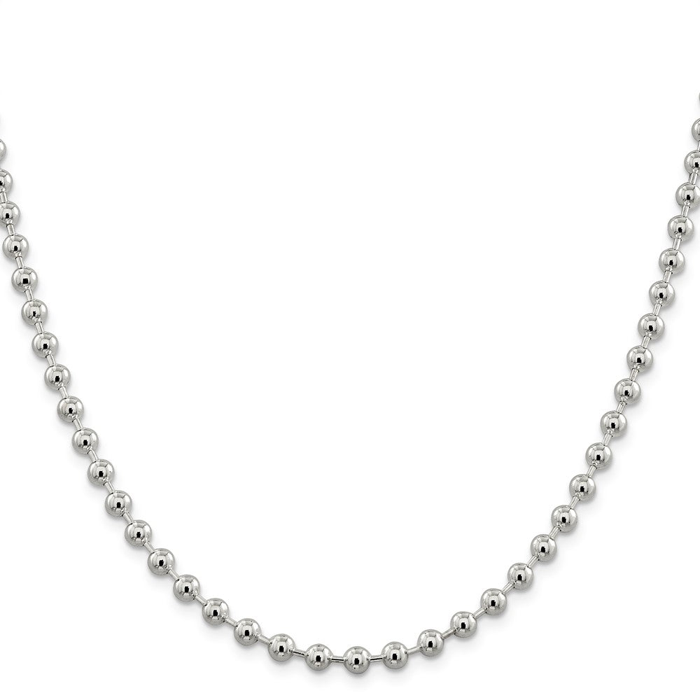 Sterling Silver 5mm Beaded ChainQK84
