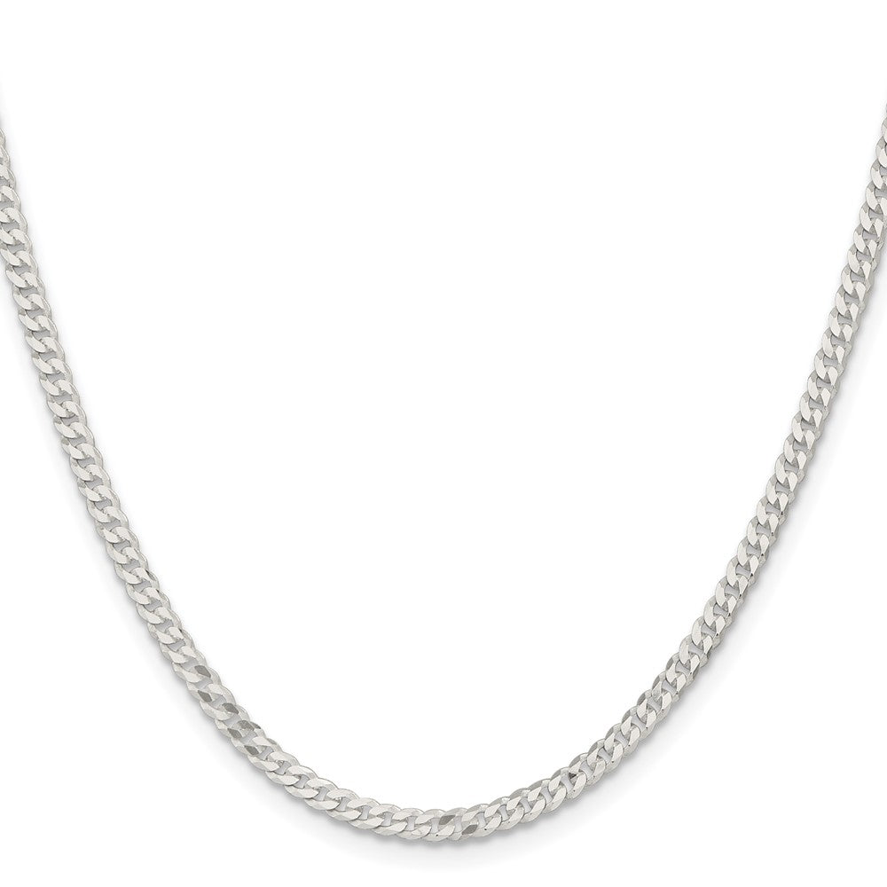 Sterling Silver 3.15mm Flat Curb ChainQLB080