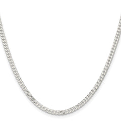 Sterling Silver 3.15mm Flat Curb ChainQLB080