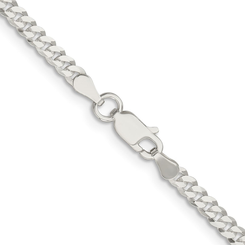 Sterling Silver 3.15mm Flat Curb ChainQLB080