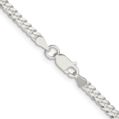 Sterling Silver 3.15mm Flat Curb ChainQLB080