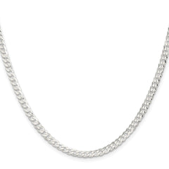 Sterling Silver 3.8mm Flat Curb ChainQLB100