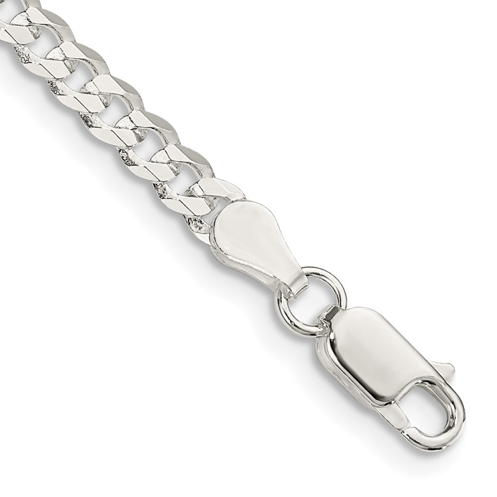 Sterling Silver 3.8mm Flat Curb Chain QLB100-8