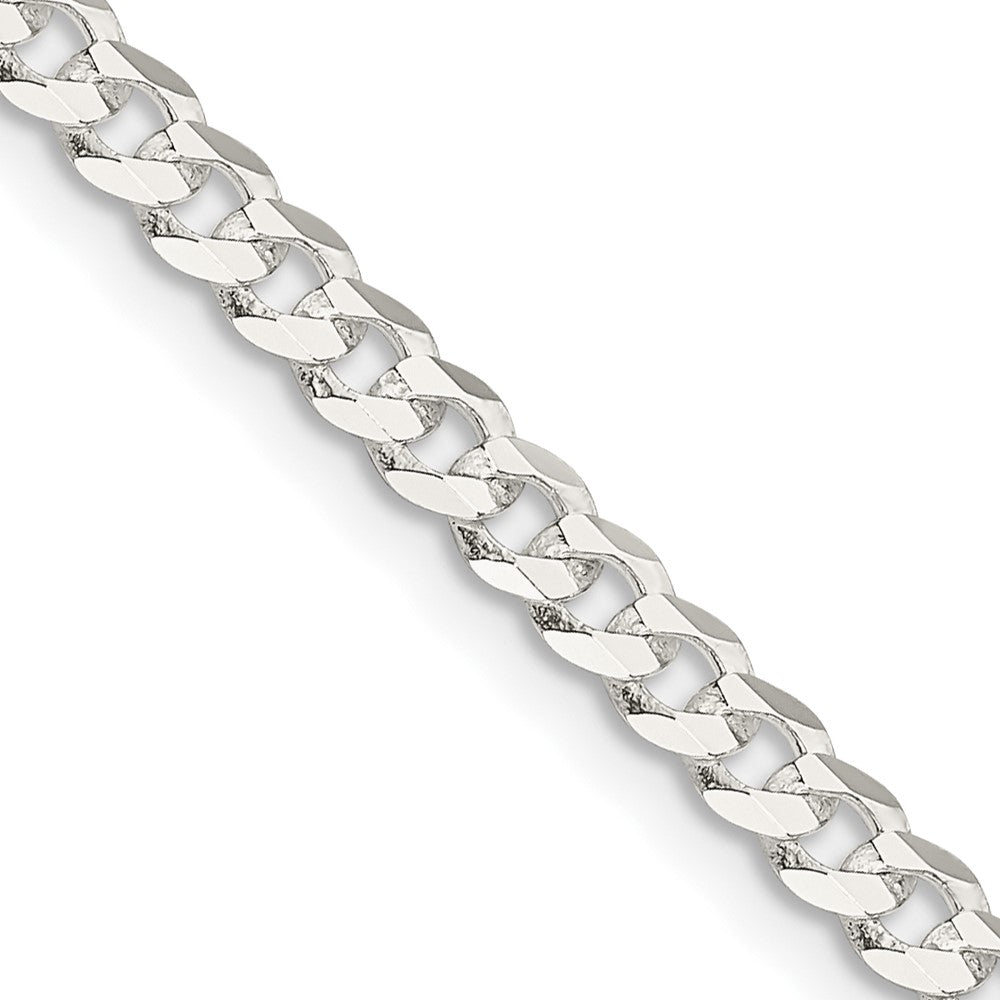 Sterling Silver 3.8mm Flat Curb ChainQLB100