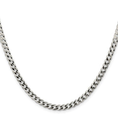 Sterling Silver 4.7mm Flat Curb ChainQLB120