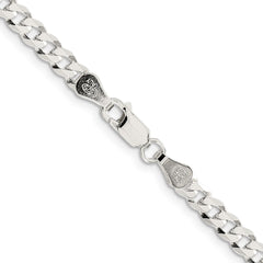 Sterling Silver 4.7mm Flat Curb ChainQLB120