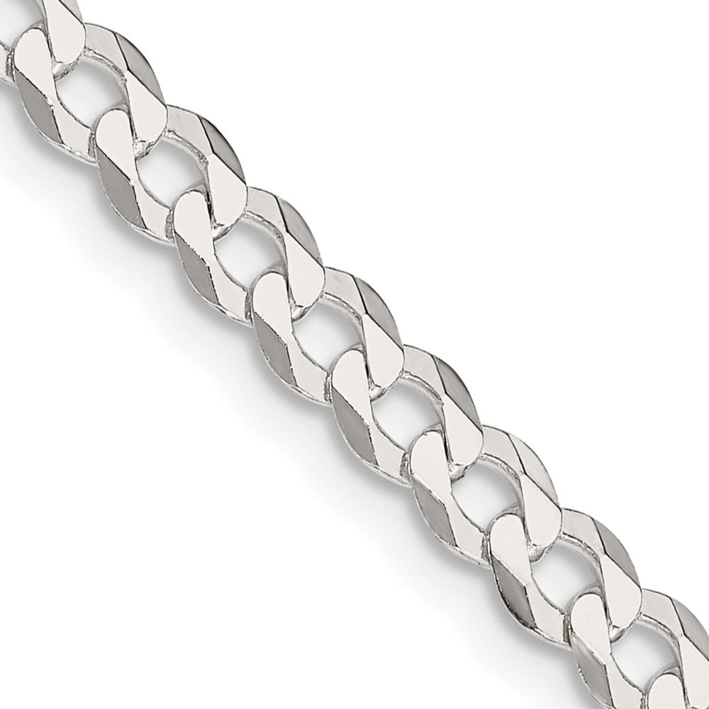 Sterling Silver 4.7mm Flat Curb ChainQLB120