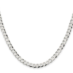 Sterling Silver 5.75mm Flat Curb ChainQLB150