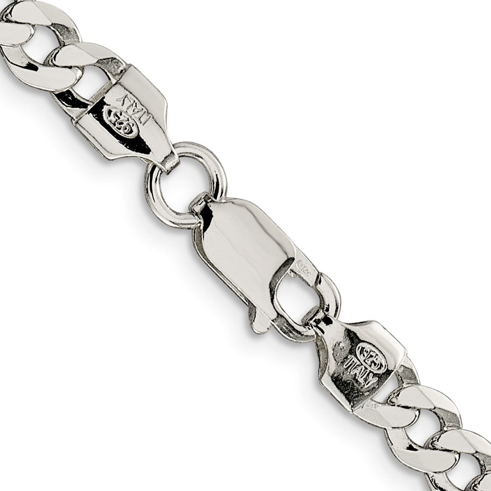 Sterling Silver 5.75mm Flat Curb ChainQLB150
