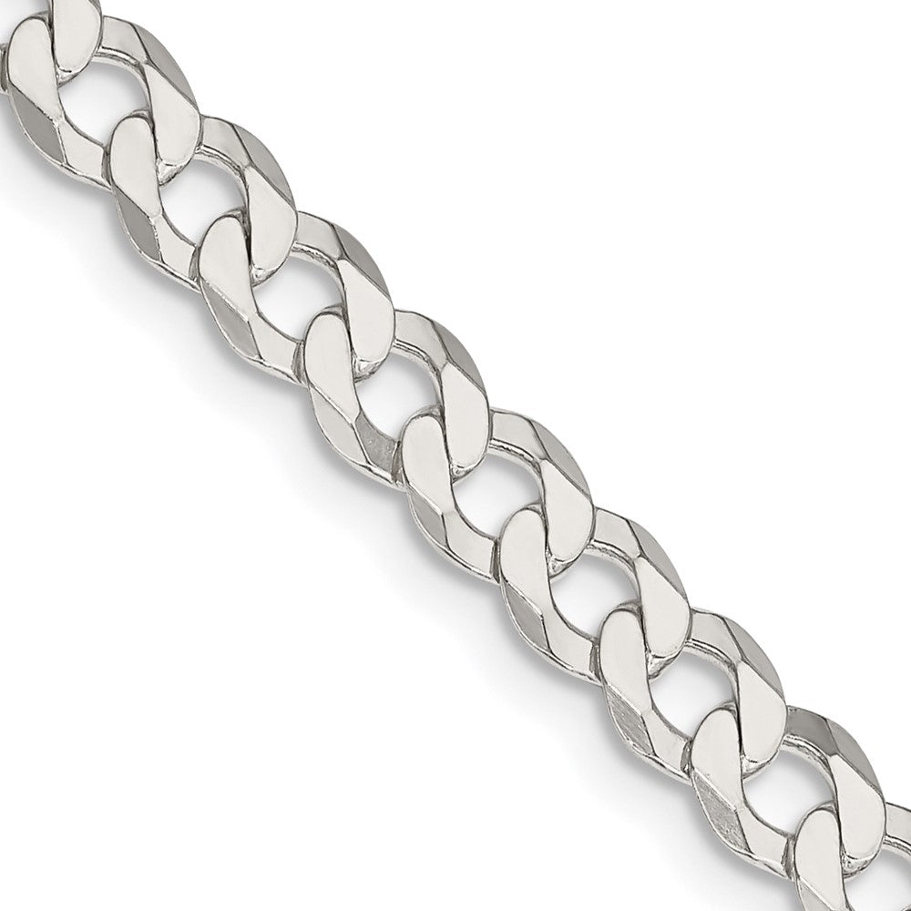 Sterling Silver 5.75mm Flat Curb ChainQLB150