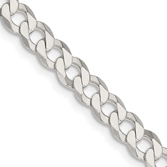 Sterling Silver 5.75mm Flat Curb ChainQLB150