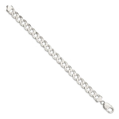 Sterling Silver 9.75mm Flat Curb Chain QLB250-8