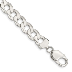 Sterling Silver 9.75mm Flat Curb Chain QLB250-8