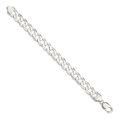 Sterling Silver 11.75mm Flat Curb Chain QLB300-8