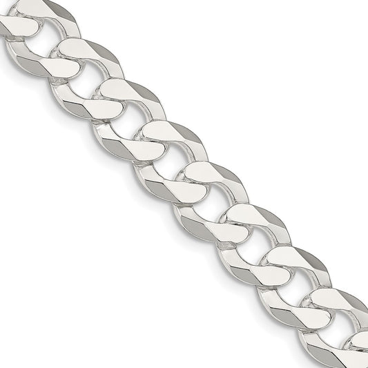 Sterling Silver 14mm Flat Curb ChainQLB350