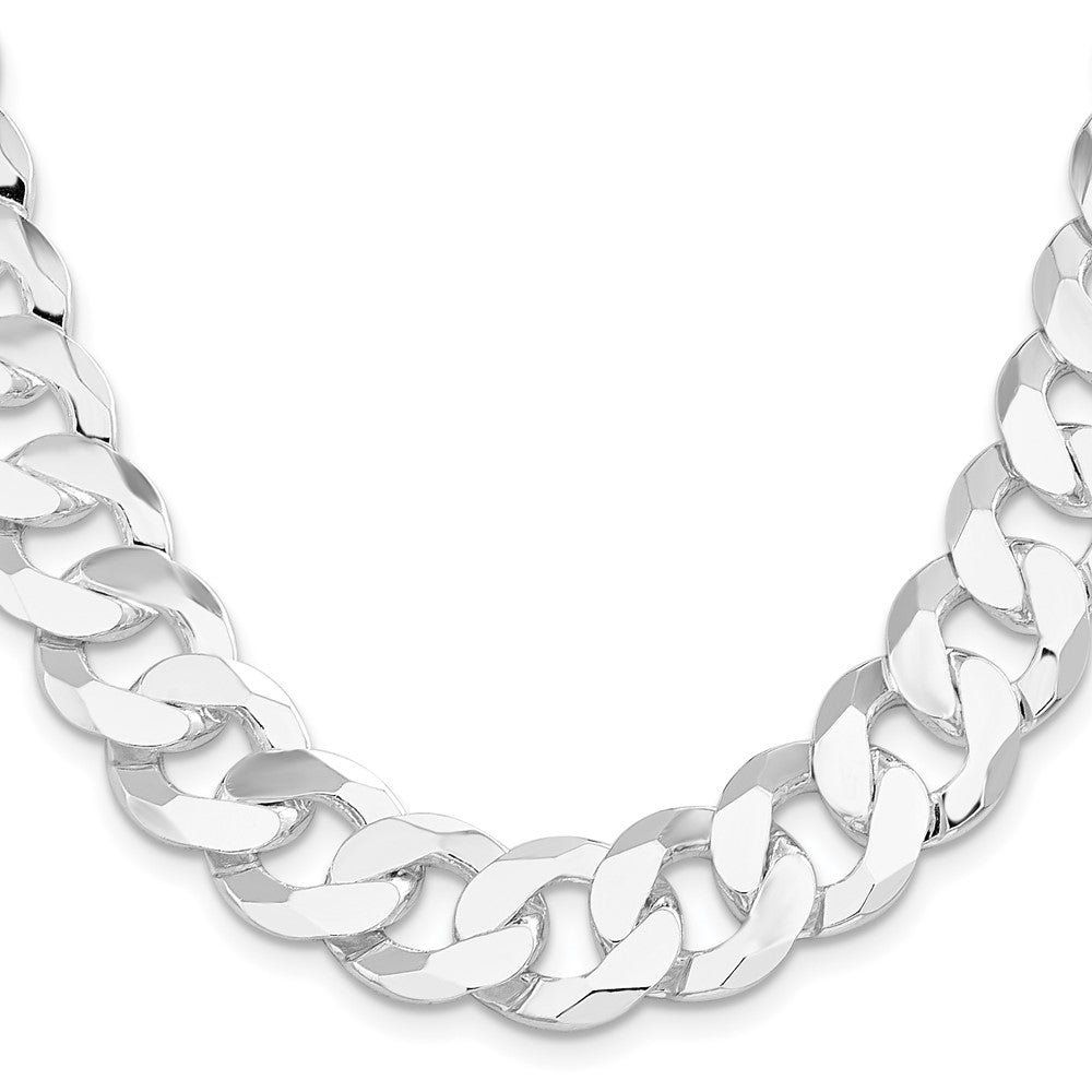Sterling Silver 16mm Flat Curb ChainQLB400