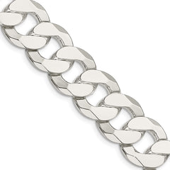 Sterling Silver 16mm Flat Curb ChainQLB400