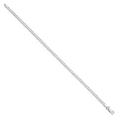 Sterling Silver 3.1mm Flat Anchor Chain Anklet QLFA065-8