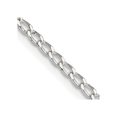 Sterling Silver 2mm Open Elongated Link ChainQLL060