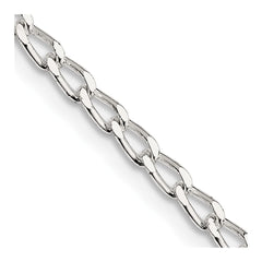 Sterling Silver 2.8mm Open Elongated Link ChainQLL080
