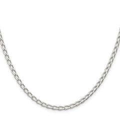 Sterling Silver 3.2mm Open Elongated Link ChainQLL100