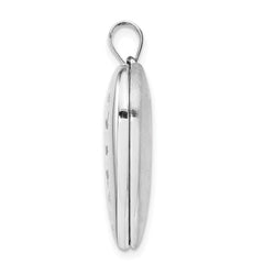 Sterling Silver Rhodium-plate Always On My Mind Ash Holder Heart Locket QLS1007