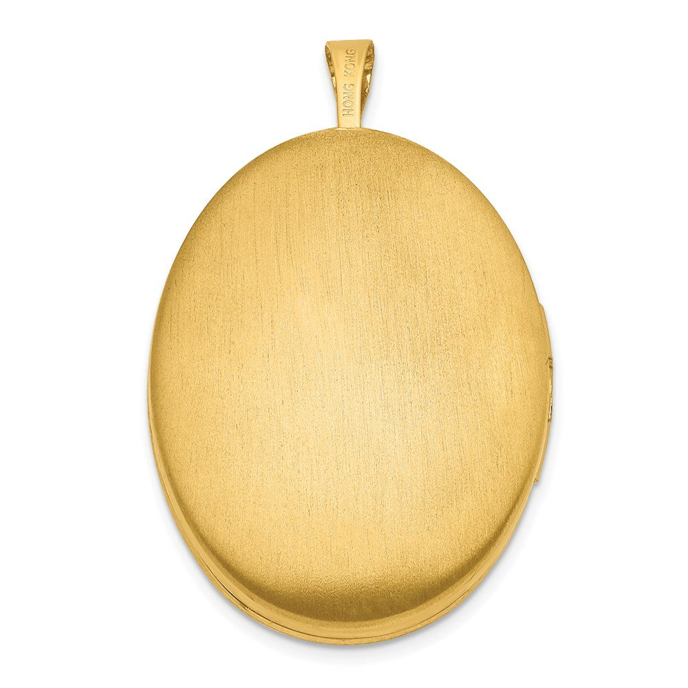 1/20 Gold Filled 26mm 2-Frame Oval Locket QLS112