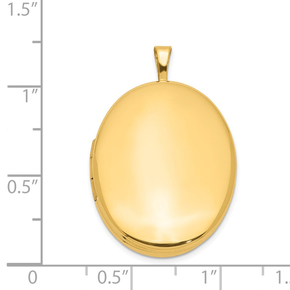 1/20 Gold Filled 26mm 2-Frame Oval Locket QLS112