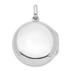 Sterling Silver Antiqued Filigree Floral Top 21mm Locket Pendant QLS848