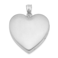 Sterling Silver Rhodium-plated Tree Ash Holder Heart Locket QLS975