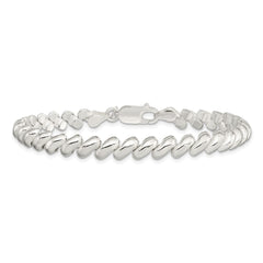 Sterling Silver 7mm San Marco Bracelet QM10-7.5