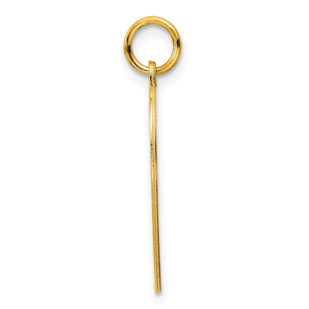 Sterling Silver GP Engraveable Heart Polished Disc Charm QM390G