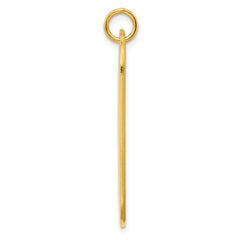 Sterling Silver GP Engraveable Dog Tag Polished Disc Charm QM443G