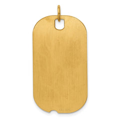 Sterling Silver GP Engraveable Dog Tag Polished Disc Charm QM443G