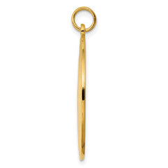 Sterling Silver GP Engraveable Round Polished Disc Charm QM499G