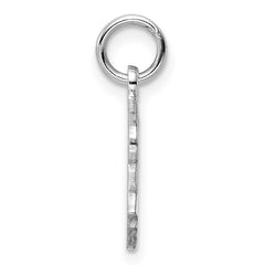 Sterling Silver Rhod-plate Purple Enamel Left Facing Girl Head Disc Charm QM538