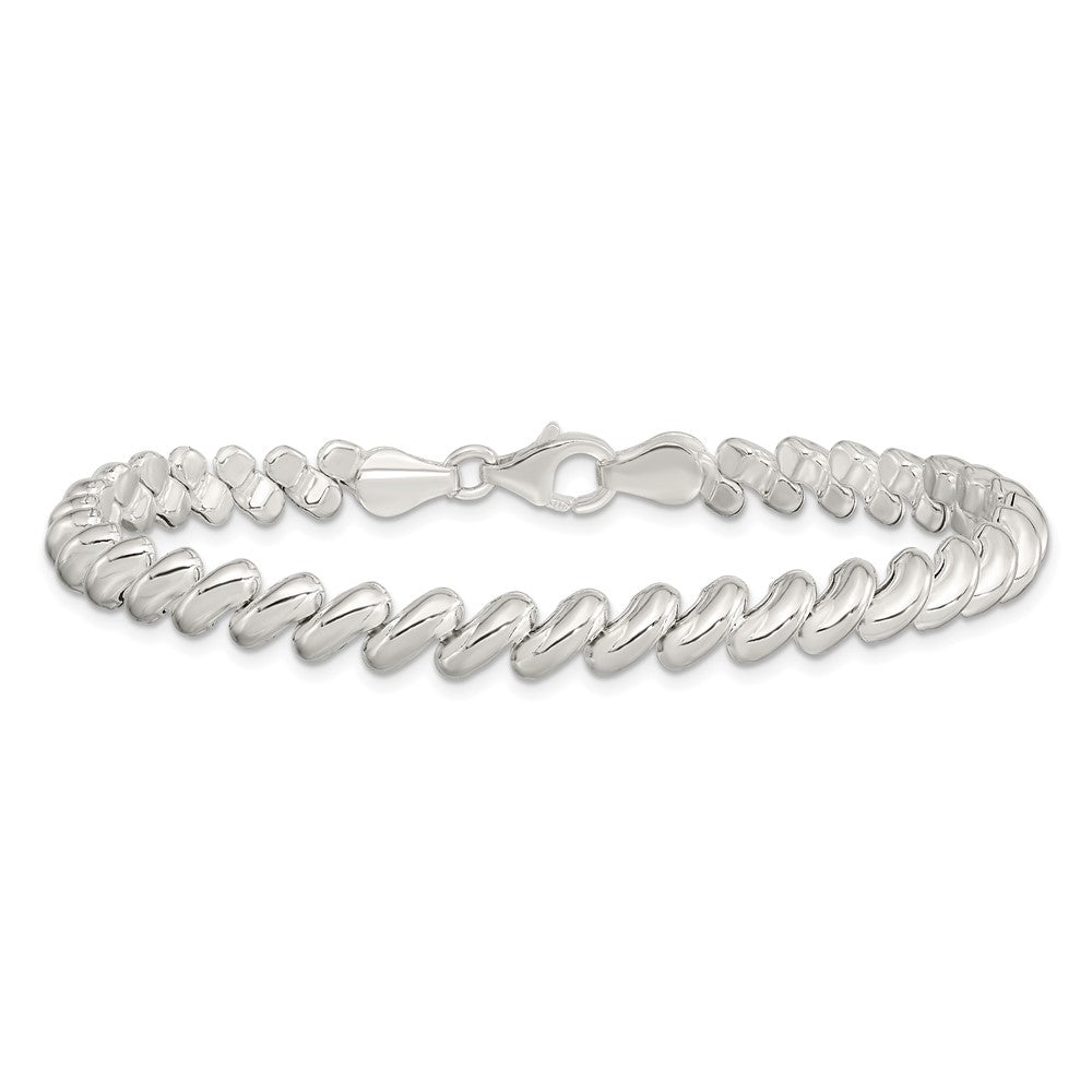 Sterling Silver 6mm San Marco Bracelet QM8-7.5
