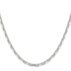 Sterling Silver Polished and D/C 3.75mm Mariner Link ChainQMA100