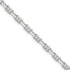 Sterling Silver Polished and D/C 3.75mm Mariner Link ChainQMA100
