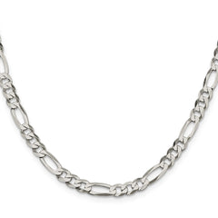 Sterling Silver 5.5mm Lightweight Flat Figaro ChainQMB150