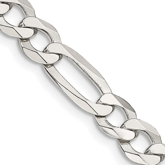 Sterling Silver 7.0mm Lightweight Flat Figaro ChainQMB180