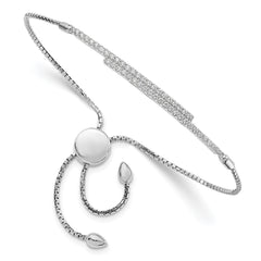 Brilliant Embers Sterling Silver Rhodium-plated 46 Stone Micro Pav������������������������������������������������������������������������������������������������������������������������������������������������������������������ CZ Adjustable Bracelet QMP1373