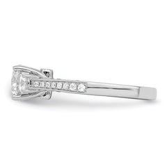 Brilliant Embers Sterling Silver Rhodium-plated 45 Stone Micro Pav������������������ CZ Ring
