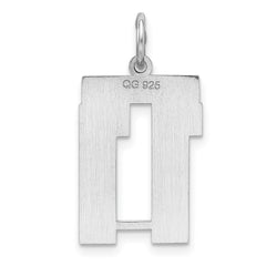 Sterling/Silver Rhodium-plated Polished Number 11 Charm QMS11
