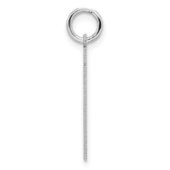 Sterling/Silver Rhodium-plated Polished Number 21 Charm QMS21