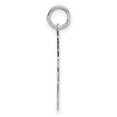 Sterling/Silver Rhodium-plated Polished Number 36 Charm QMS36