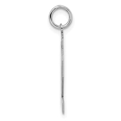 Sterling/Silver Rhodium-plated Polished Number 42 Charm QMS42