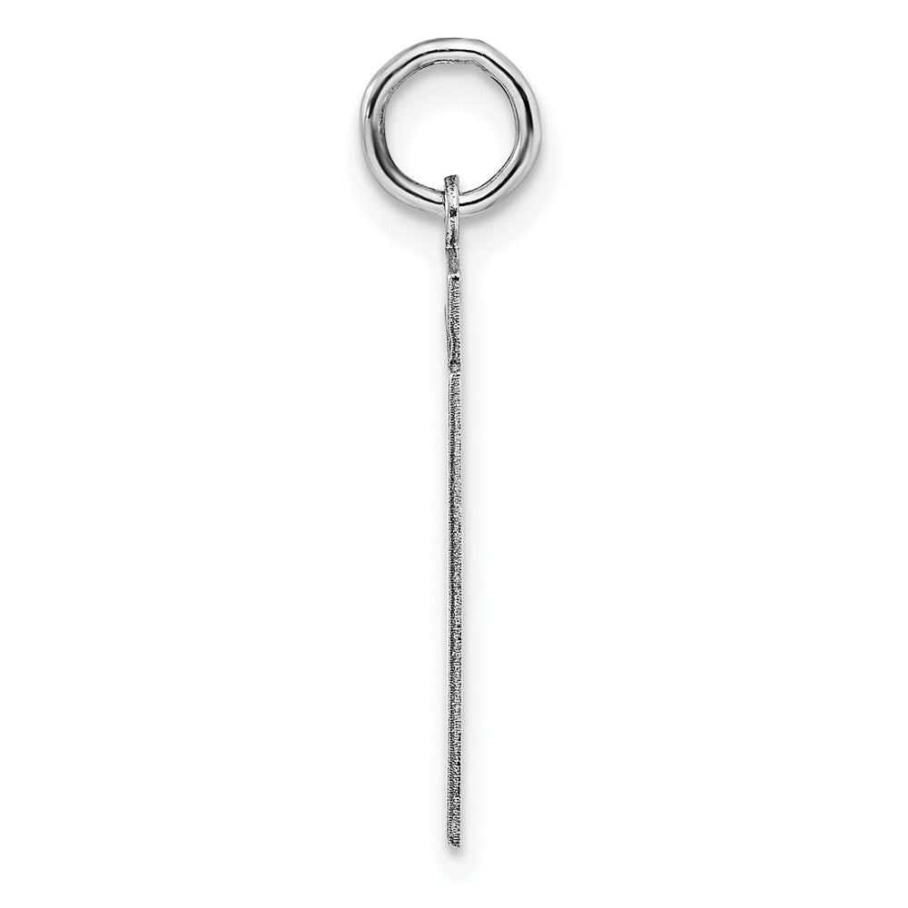 Sterling/Silver Rhodium-plated Polished Number 51 Charm QMS51